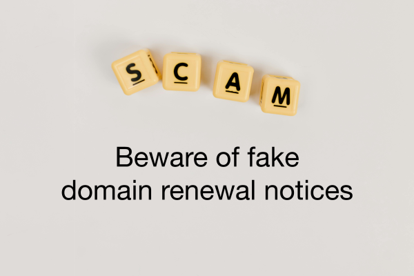 Beware of fake domain renewal notices