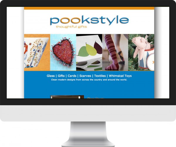 pookstyle website on desktop, tablet and phone