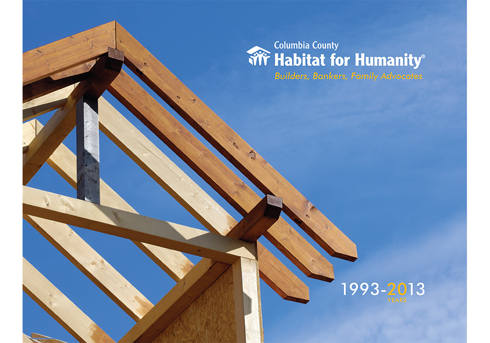 Habitat for Humanity of Columbia County, NY annual report - designed by Trevellyan.biz, Columbia County, NY graphic designer