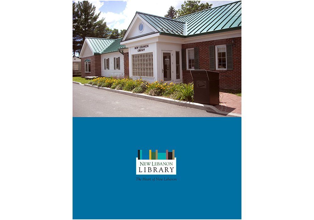 The New Lebanon Library annual report - designed by Trevellyan.biz, Columbia County, NY graphic designer