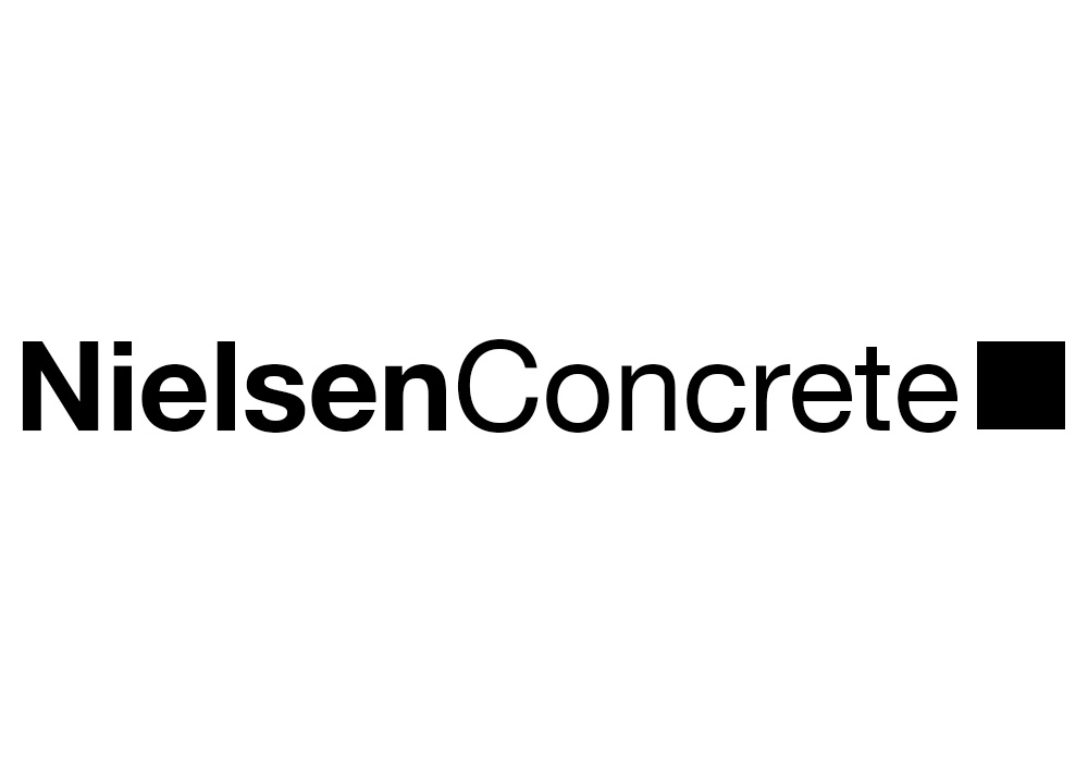 Nielsen Concrete logo - designed by Trevellyan.biz, Columbia County, NY graphic designer