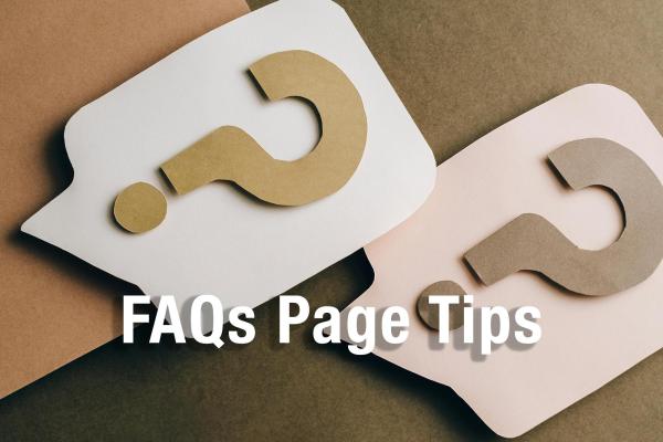 FAQs page tips