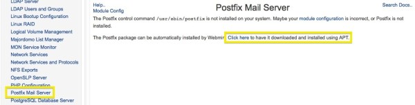 install PostFix Mail Server