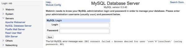 MySQL root user