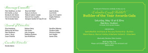 Invitation Design - 2014 Habitat for Humanity of Columbia County Gala Invitation Inside