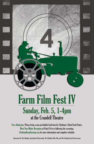 The poster for fourth year of the Farm Film Festival , 2011