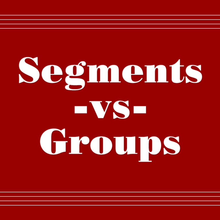 MailChimp Segments Vs Groups What Are The Differences 