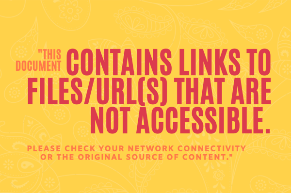 This document contains links to files/URL(s) that are not accessible. Please check your network connectivity or the original source of content.