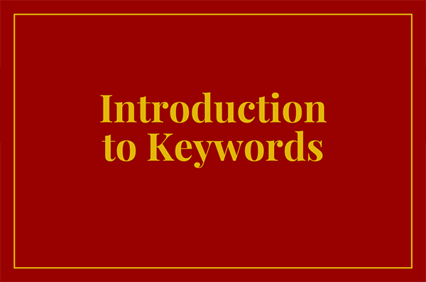 Introduction to Keywords